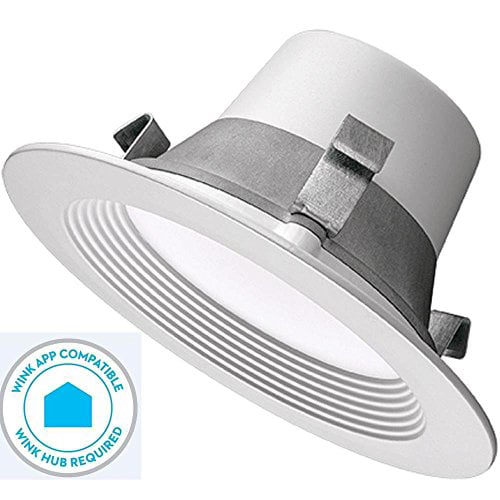 Commercial Electric 4 in T42 2 Pack Matte White Recessed LED Smart Light